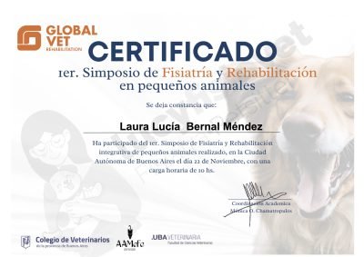 Lucy Fisio Vet Fisiatría Simposio y Rehabilitación en Pequeños Animales
